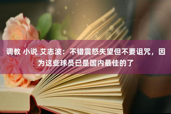 调教 小说 艾志波：不错震怒失望但不要诅咒，因为这些球员已是国内最佳的了